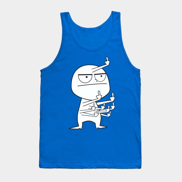 Middle Finger Maniac Tank Top by DavesTees